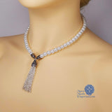 pearl Renaissance Necklace Queen Anne's Tassel Necklace
