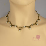 pearl Renaissance necklace golden Lady Blythe