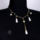teardrop pearl necklace bronze Renaissance Caterina Sforza