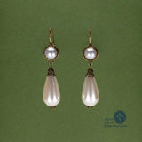 pearl Renaissance wedding earrings bronze Princess Louise