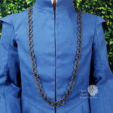 Medieval neck chain for men - antique bronze Oldham chain 48"