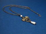 medieval pearl dragon necklace Lady Pendragon