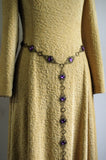 purple renaissance girdle belt bronze Questa