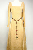 renaissance girdle belt with red gems antique bronze Questa