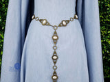renaissance girdle belt with pearls & antique bronze Questa