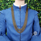 Rathbone Antique Bronze Mens Multi Chain Tudor Necklace