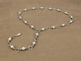 Maiden Shree antique silver and pearl renaissance girdle belt