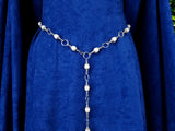 antique silver and pearl renaissance belt Maiden Shree