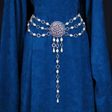 pearl and silver renaissance girdle belt Thalia