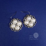 white princess queen elizabeth woodville earrings silver