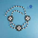 white princess queen elizabeth pearl necklace bronze