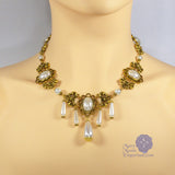 pearl Renaissance necklace antique gold Xanthe