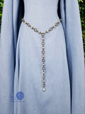 Maiden Ysabelle antique bronze and pearl medieval belt