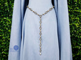 Maiden Ysabelle antique bronze and pearl medieval belt