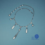 teardrop pearl necklace silver Renaissance Caterina Sforza