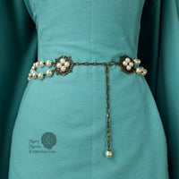 The White Princess Queen Elizabeth Woodville pearl girdle belt bronze