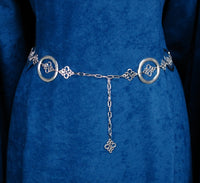 medieval silver large ring belt Maiden Juliette