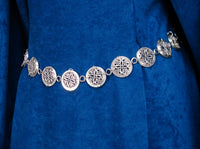 silver medieval chain belt Maiden Kinsey
