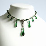 Green Victorian Necklace Milady Lorelle