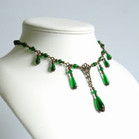 Green Victorian Necklace Milady Lorelle