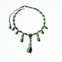 Green Victorian Necklace Milady Lorelle