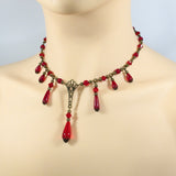 Red Victorian Necklace Milady Lorelle