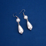 pearl Renaissance wedding earrings silver Princess Louise