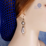 pearl Renaissance wedding earrings bronze Princess Louise