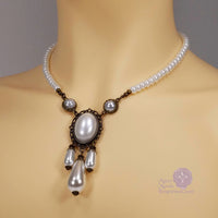 pearl Renaissance wedding necklace bronze Princess Louise
