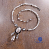 pearl Renaissance wedding necklace silver Princess Louise