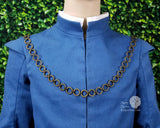 Medieval neck chain for men - antique bronze Oldham chain 48"
