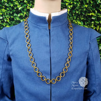 Medieval neck chain for men - antique gold Oldham chain 36"