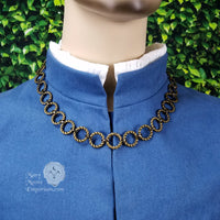 Medieval neck chain for men - antique bronze Oldham chain 24"
