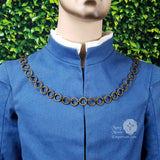 Medieval neck chain for men - antique bronze Oldham chain 36"