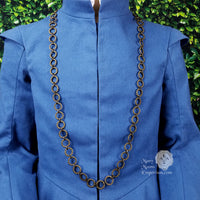 Medieval neck chain for men - antique bronze Oldham chain 48"