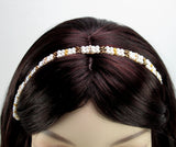 gold and pearl Renaissance headband Lady Orla