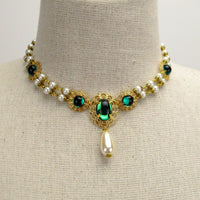 pearl Renaissance necklace gold Milady Pauline