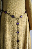 purple medieval girdle belt bronze Questa