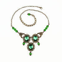 green renaissance necklace bronze questa