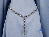 antique bronze and pearl renaissance belt Maiden Shree