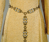 pearl medieval girdle belt bronze Vespera