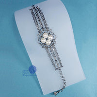 white princess queen elizabeth pearl bracelet silver
