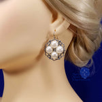 white princess queen elizabeth woodville earrings silver